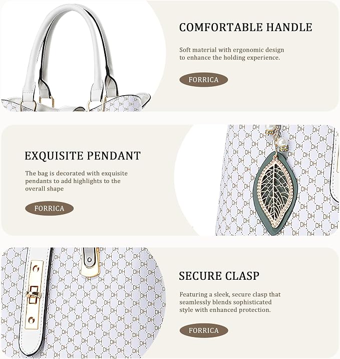 Women's White PU Leather Handbag | Elegant Crossbody Bag