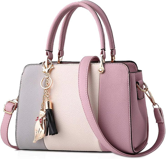 Women's Tassel PU Leather Handbag | Designer Tote Bag