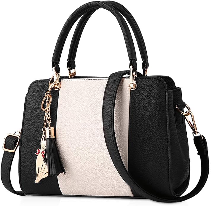 Women's Tassel PU Leather Handbag | Designer Tote Bag