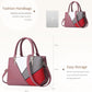 Women's Color-Block PU Leather Handbag | Shoulder & Crossbody Bag