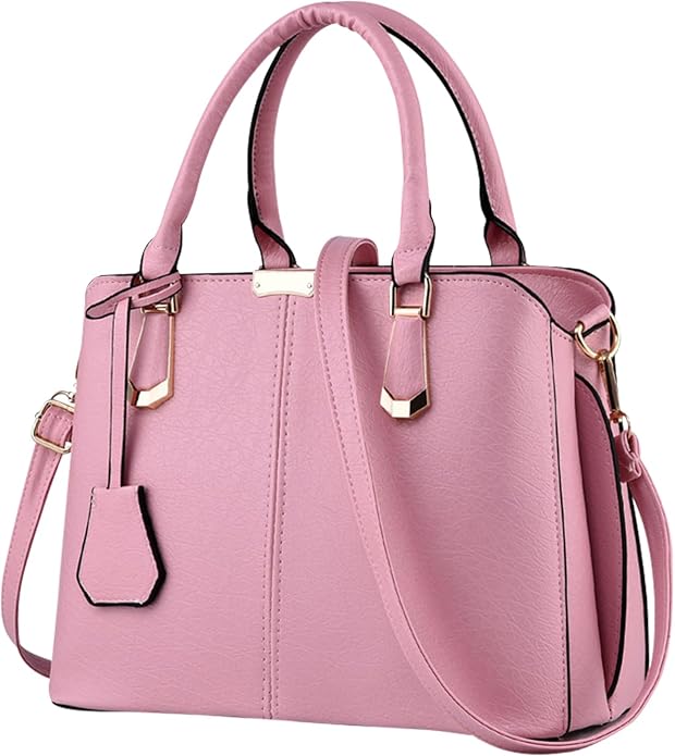 Women's PU Leather Satchel Handbag | Top Handle Tote & Crossbody Bag