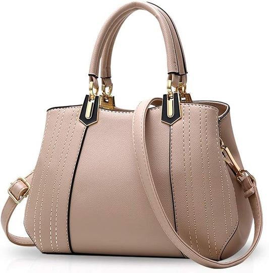 Women's PU Leather Shopper Handbag | Top Handle & Shoulder Tote Bag