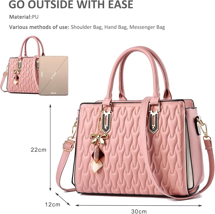 Women's Designer Printed PU Leather Handbag | Shoulder & Crossbody Bag