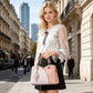 Women's Checked PU Leather Handbag | Multi-Pocket Shoulder Bag