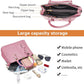 Women's PU Leather Satchel Handbag | Top Handle Tote & Crossbody Bag