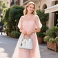 Women's White PU Leather Handbag | Elegant Crossbody Bag