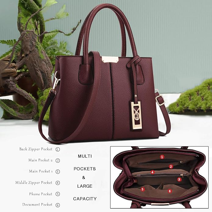 Women's XMQB888 Tote Bag | PU Leather Shoulder Handbag