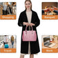 Women's PU Leather Satchel Handbag | Top Handle Tote & Crossbody Bag