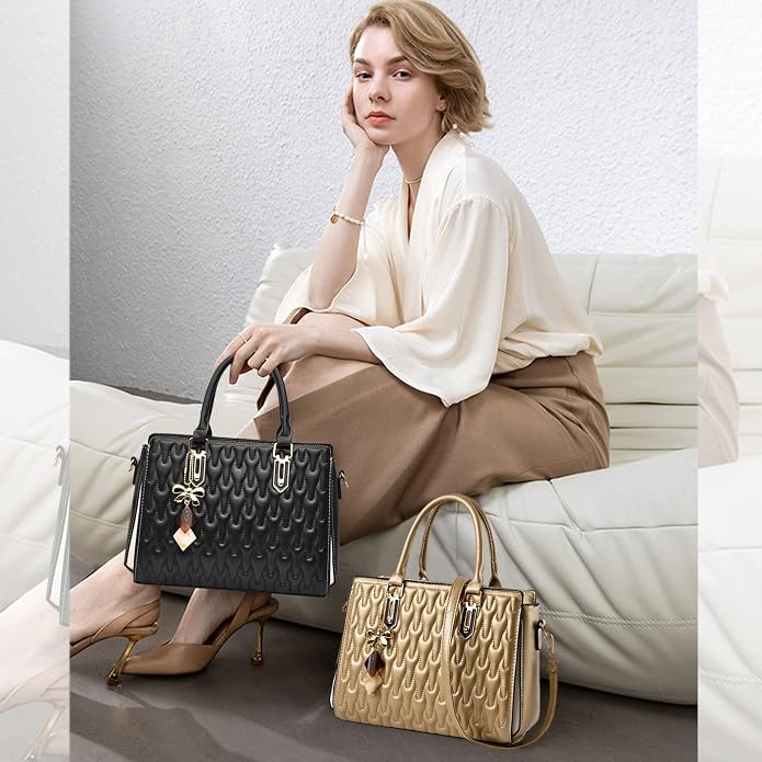 Women's Designer Printed PU Leather Handbag | Shoulder & Crossbody Bag