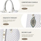 Women's White PU Leather Handbag | Elegant Crossbody Bag
