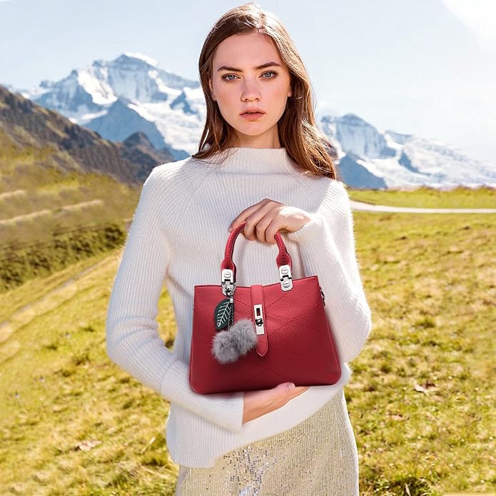 Small Top Handle Bag for Women | PU Leather Crossbody Handbag